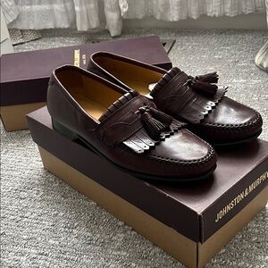 Johnston & Murphy Men's Dark Brown Tassel Loafers